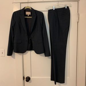 Banana Republic wool blend  navy pant suit